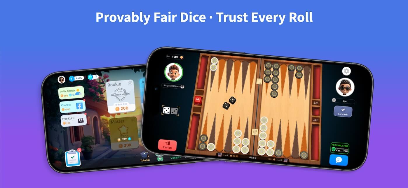 Backgammon - Fair Board Games screenshot 1